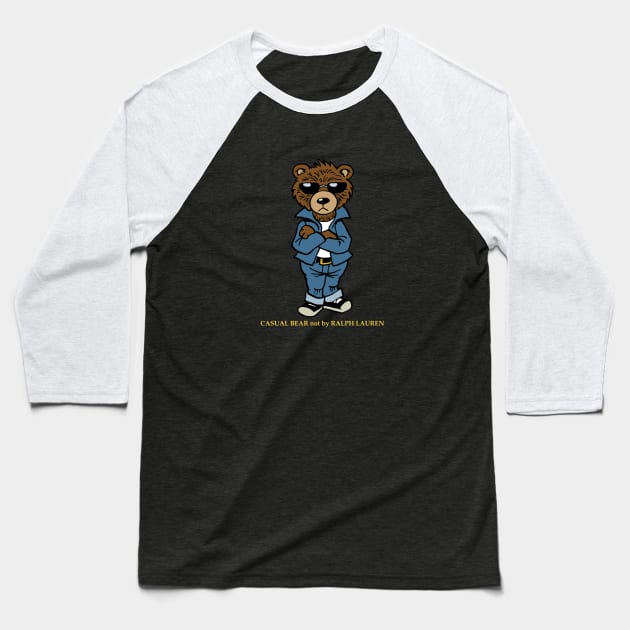 Casual Bear Baseball T-Shirt by Vick Debergh